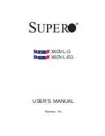 Предварительный просмотр 1 страницы Supermicro X6DVL-EG User Manual