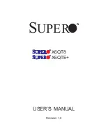 Supermicro X6QT8 User Manual предпросмотр