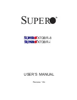 Supermicro X7DBR-8+ User Manual предпросмотр