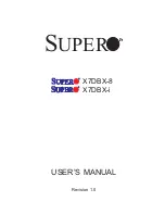 Supermicro X7DBX-8 User Manual предпросмотр