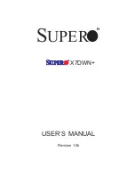 Supermicro X7DWN Plus User Manual предпросмотр