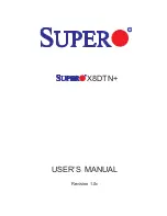 Supermicro X8DTN+ User Manual предпросмотр