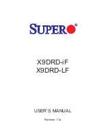 Supermicro X9DRD-iF User Manual предпросмотр