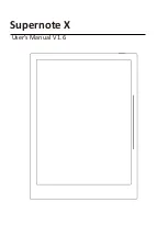 Supernote Supernote A5 X User Manual preview