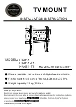 Предварительный просмотр 1 страницы SUPERNOVA HA051 Installation Instruction