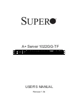 Supero 1022GG-TF User Manual preview