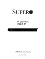 Supero 1042G-TF User Manual preview