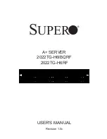 Preview for 1 page of Supero 2022TG-H6IBQRF User Manual