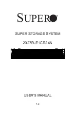 Предварительный просмотр 1 страницы Supero 2027R-E1CR24N User Manual