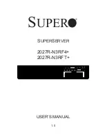 Preview for 1 page of Supero 2027R-N3RF4+ User Manual