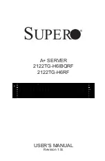 Preview for 1 page of Supero A+ 122TG-H6IBQRF User Manual