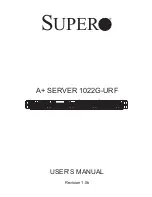 Предварительный просмотр 1 страницы Supero A+ SERVER 1022G-URF User Manual