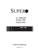 Preview for 1 page of Supero A+ SERVER User Manual