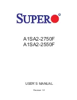 Предварительный просмотр 1 страницы Supero A1SA2-2550F User Manual