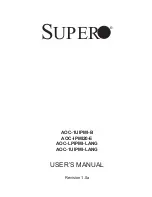 Preview for 1 page of Supero AOC-1UIPMI-B User Manual