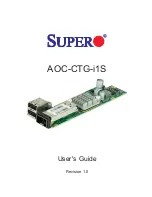 Предварительный просмотр 1 страницы Supero AOC-CTG-i1S User Manual