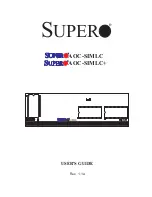 Supero AOC-SIMLC User Manual preview