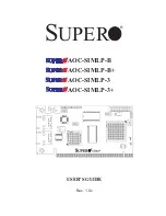 Preview for 1 page of Supero AOC-SIMLP-3+ User Manual