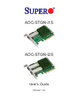 Preview for 1 page of Supero AOC-STGN-i1S User Manual