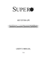 Supero AS-1011M-UR User Manual preview
