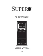 Supero AS 4041M-32R+ User Manual preview