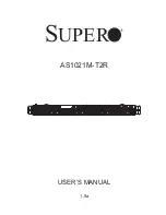 Supero AS1021M-T2R User Manual preview