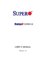 Предварительный просмотр 1 страницы Supero C2SBC-Q User Manual