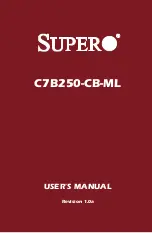 Supero C7B250-CB-ML User Manual предпросмотр