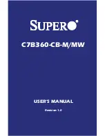 Предварительный просмотр 1 страницы Supero C7B360-CB-M User Manual