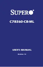 Supero C7B360-CB-ML User Manual предпросмотр