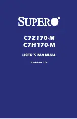 Предварительный просмотр 1 страницы Supero C7H170-M User Manual