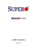 Supero C7Q67 User Manual предпросмотр