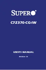 Supero C7Z370-CG-IW User Manual предпросмотр