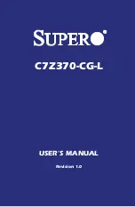 Supero C7Z370-CG-L User Manual предпросмотр