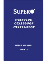 Предварительный просмотр 1 страницы Supero C9X299-PG User Manual