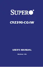 Supero C9Z390-CG-IW User Manual предпросмотр