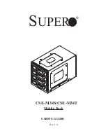 Supero CSE-M34S User Manual preview