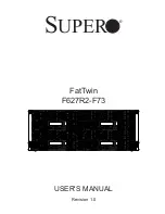 Предварительный просмотр 1 страницы Supero FatTwin F627R2-F73 User Manual