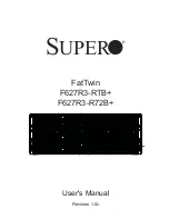 Supero FatTwin F627R3-R72B+ User Manual preview