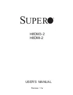 Preview for 1 page of Supero H8DM3-2 User Manual