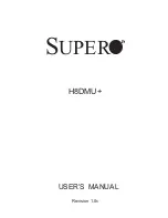 Предварительный просмотр 1 страницы Supero H8DMU+ User Manual