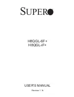 Supero H8QGL-6F User Manual предпросмотр