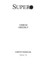 Supero H8SCM User Manual preview