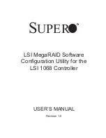 Preview for 1 page of Supero LSI 1068 User Manual