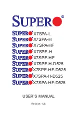 Предварительный просмотр 1 страницы Supero MBD-X7SPA-H-O User Manual