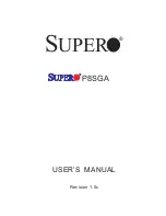 Supero P8SGA User Manual preview