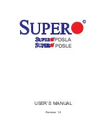 Supero PDSLA User Manual предпросмотр