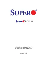 Supero PDSLM User Manual предпросмотр