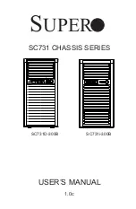 Supero SC731 Series User Manual preview