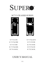 Preview for 1 page of Supero SC733E-465B User Manual